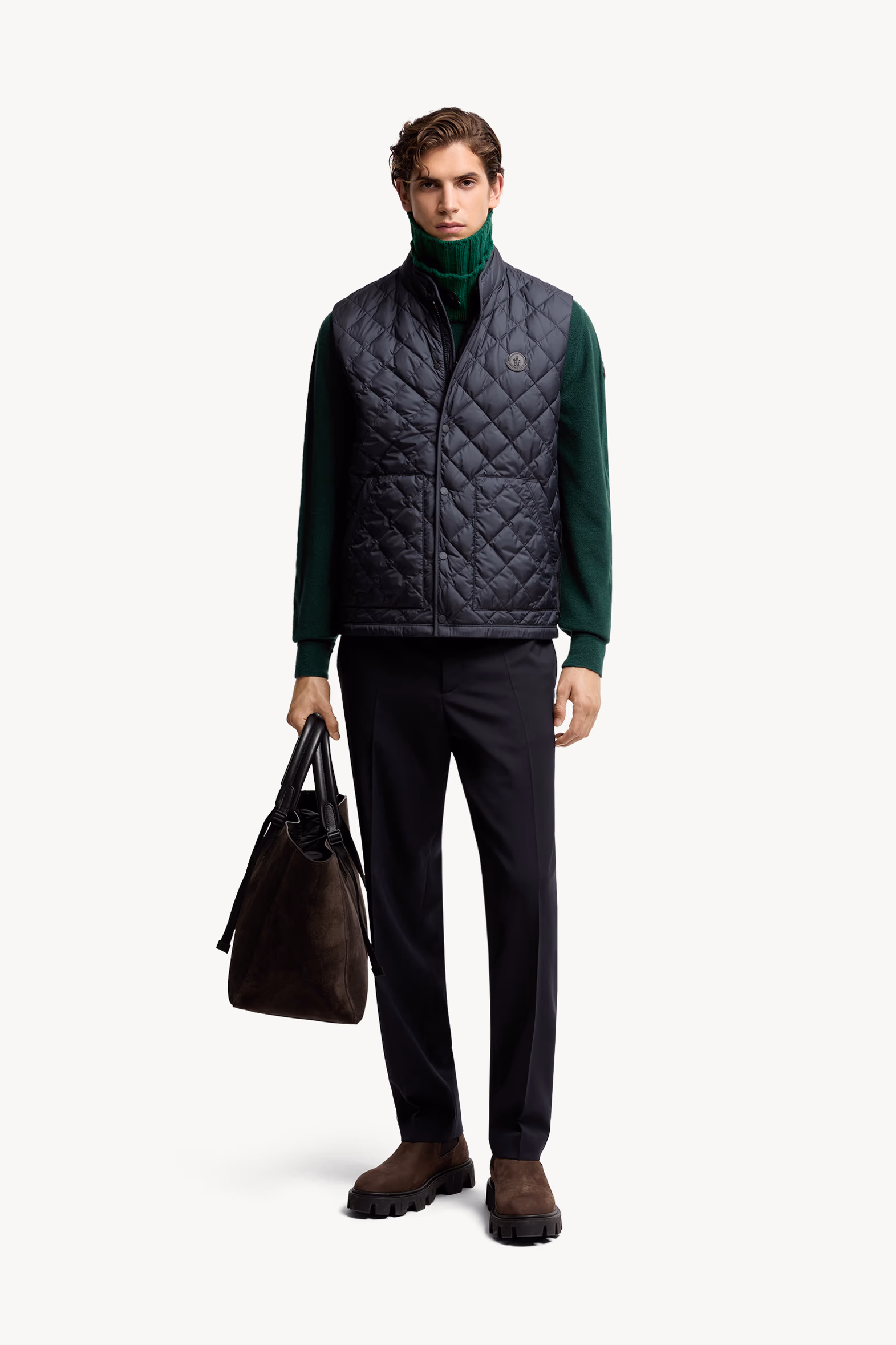 Lycope Diamond-Quilted Down Vest Men Blue Moncler 0